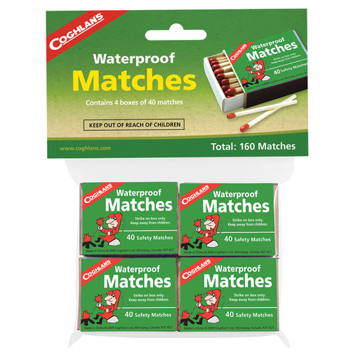 160pc Coghlans Waterproof Safety Matches