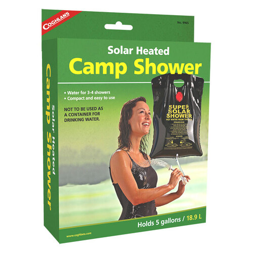 Coghlans 18.9L Super Solar Heated Camp Shower