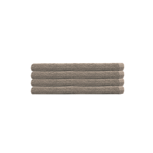 4pc Bambury Home Living soft Chateau Hand Towel 40x70cm Latte 40 x 70cm