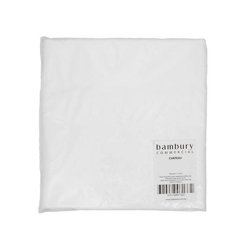 Bambury Size King Bed Chateau Flat Sheet White Home Bedding