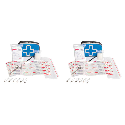 2x 71pc Companion Personal Compact First Aid Kit 18x12cm