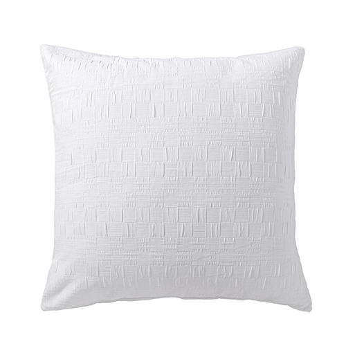 Bianca Cosmo White  European Chenille Fabric Pillowcase 65cm