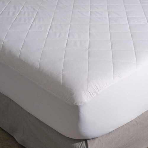 Canningvale 190cm Single Bed Mattress Protector White