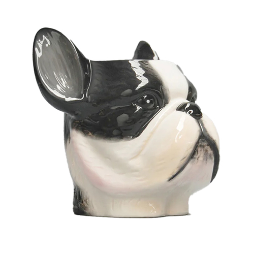 White Moose 13x14cm Ceramic Planter Decor - Frenchie