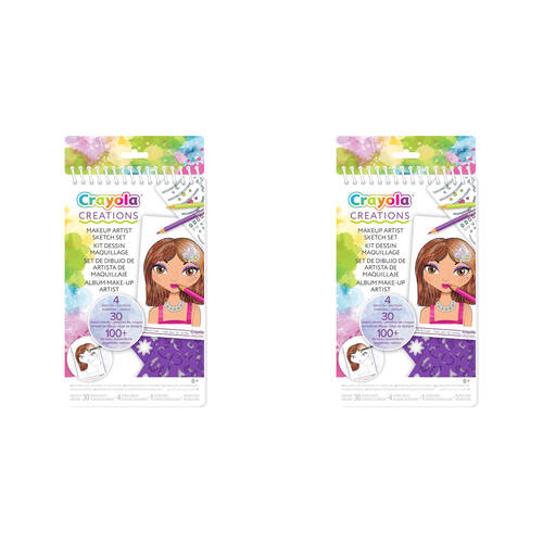 2PK Crayola Creations Compact Makeup Artist Sketch Set Kids 8y+