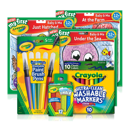 Crayola Junior Creativity Pack w/Chalk/Colouring Books/Pens Set