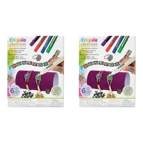 2PK Crayola Creations Faux Crystal Jewelry Kit Kids 8y+