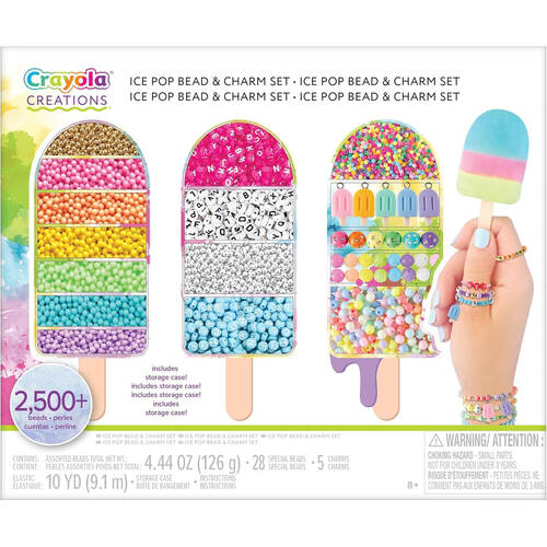 Crayola Creations Ice Pop Bead & Charm Set Kids 8y+