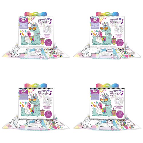 4PK Crayola Kids/Childrens Creations Sticker by Number Art Set 96m+