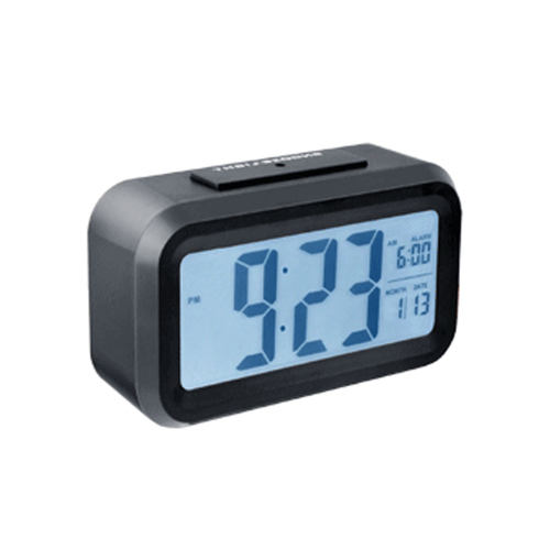 Sansai LCD Alarm Clock Black