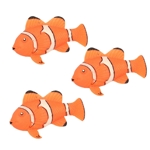 3PK Fumfings Animal Stretchy Beanie 17cm Clown Fish