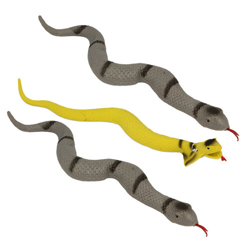 3PK Stretchy Beanie Snakes Assorted 30cm