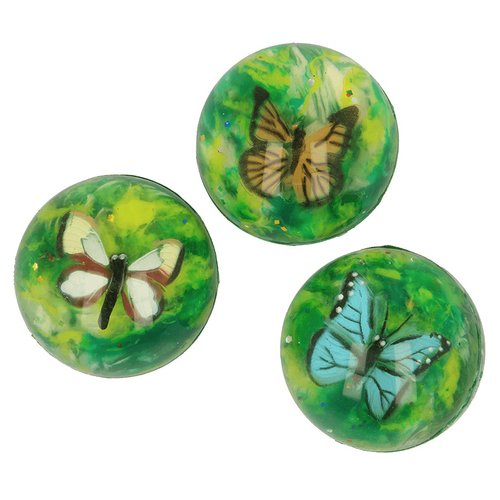 3PK Fumfings Novelty Butterfly Jetball 5cm - Assorted
