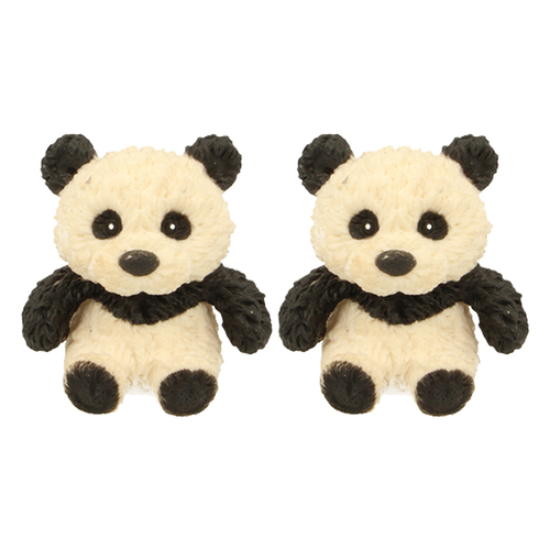2PK Fumfings Novelty Cute Beanie Panda 7cm
