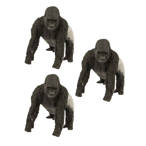 3PK Fumfings Animal Stretchy Beanie 12cm Chimpanzee