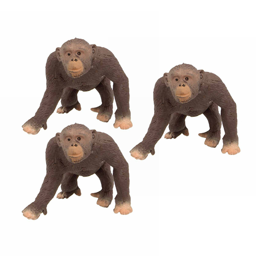 3PK Fumfings Animal Stretchy Beanie 11cm Gorilla