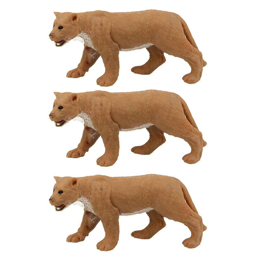 3PK Fumfings Animal Stretchy Beanie 15cm Lioness