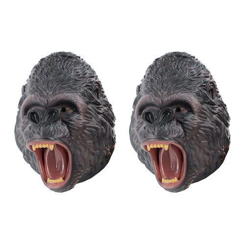 2x Fumfings 12cm Silicone Gorilla Hand Puppet Kids Toy 3y+