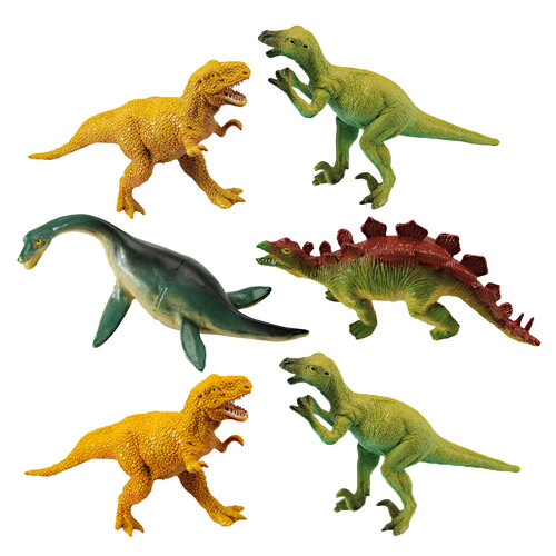 6x Fumfings 12cm Dinosaurs Small Toy Kids 3y+ Assorted