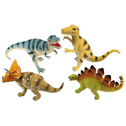4x Fumfings 21cm Dinosaurs Large Toy Kids 3y+ Assorted