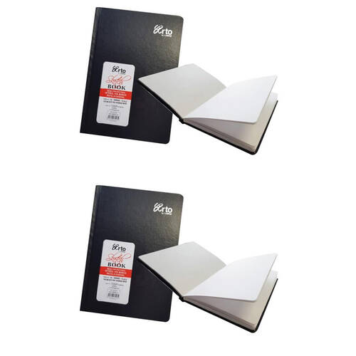2PK Arto Hardcover Sketch Drawing Art Book 120 Pages/60 Sheets 110gsm A3