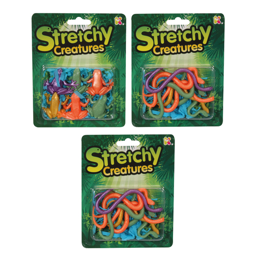 3PK Fumfings Animal Stretchy Creatures 16cm - Assorted