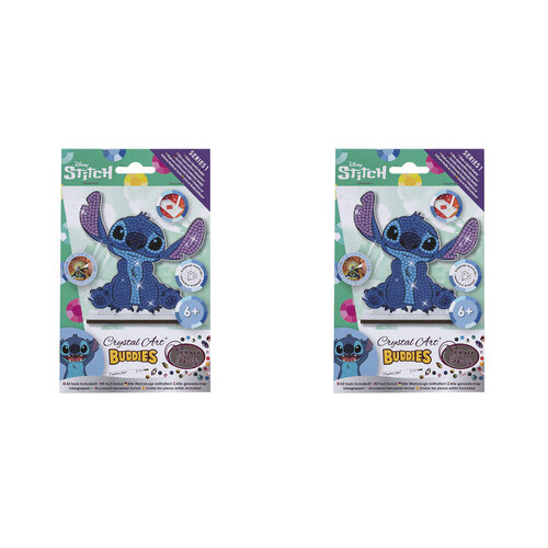 2x Craft Buddy Disney Stitch Diamond/Crystal Art Buddies Figurine 6y+