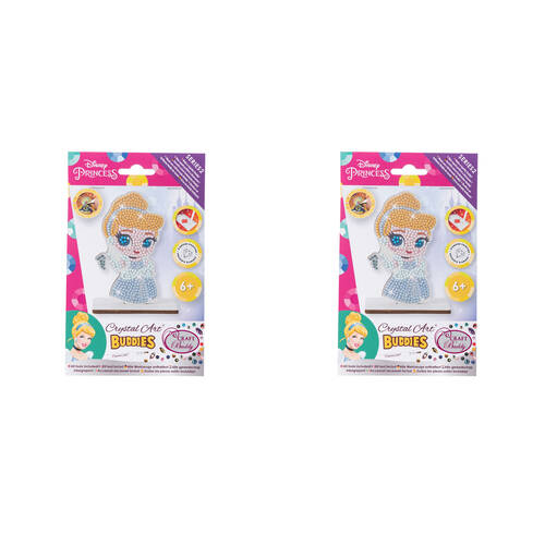 2PK Craft Buddy Buddies Cinderella DIY Craft Kit Kids/Children 6y+