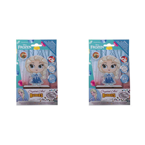 2PK Craft Buddy Buddies Elsa Kids/Children DIY Craft Kit Crystal 6y+