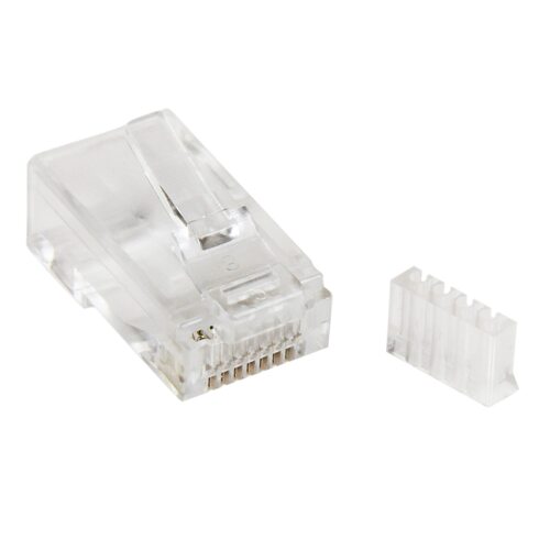 Star Tech Cat 6 RJ45 Modular Plug for Solid Wire - 50 Pack