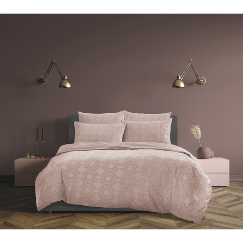 5pc Ardor Boudoir Millicent Queen Bed Comforter Set - Peach
