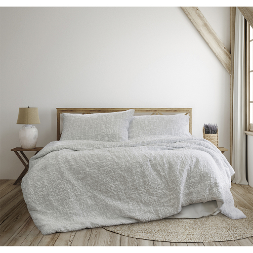 Ardor Boudior Queen/King Bed Norfolk Comforter Set White