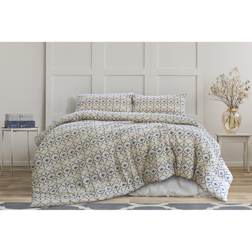 Ardor Boudior Queen/King Bed Tosca Printed Comforter Set Linen