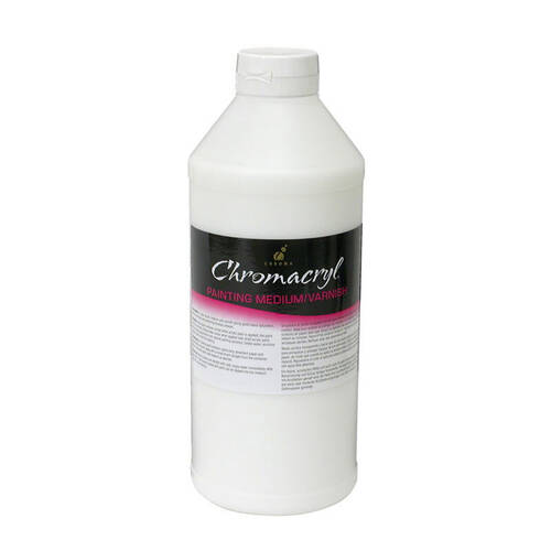 Chromacryl Painting Art Medium & Retouch Liquid Fluid Varnish 1Litre