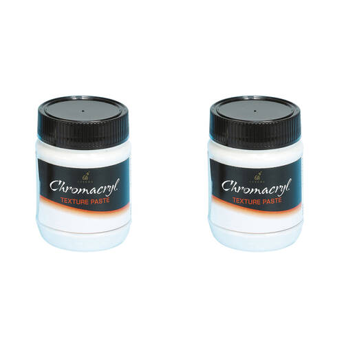 2PK Chromacryl Non-Toxic Brushable Texture Paste Art Medium 250ml Matte White