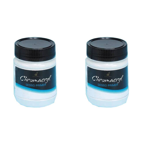 2PK Chromacryl Painting Surface Preparation Gesso Primer Art Medium 500ml