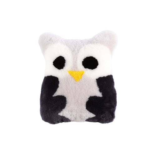 Auskin Sheepskin Pet Owl Cushion Decorative Pillow 35x40cm - Grey