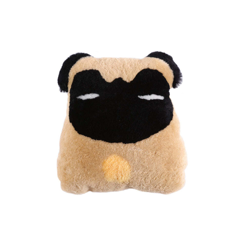 Auskin Sheepskin Pet Pug Cushion Decorative Pillow 35x40cm - Multi