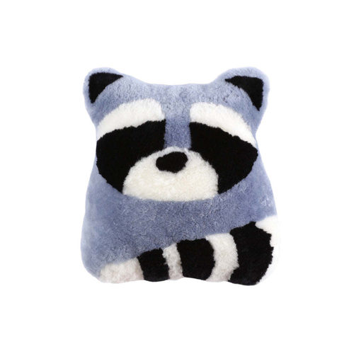 Auskin Sheepskin Pet Racoon Cushion Decorative Pillow 35x40cm - Multi