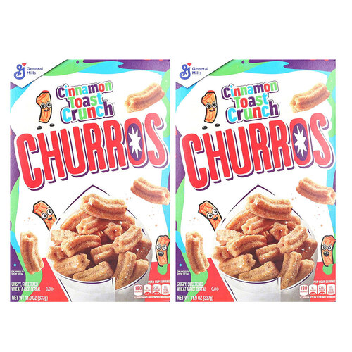 2PK Cinnamon Toast Crunch Churros Cereal 337g