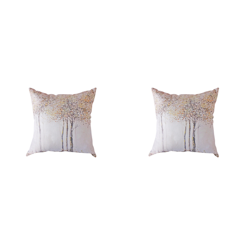 2PK Darlin Cotton 50x50cm Trees Square Cushion Pillow Decor