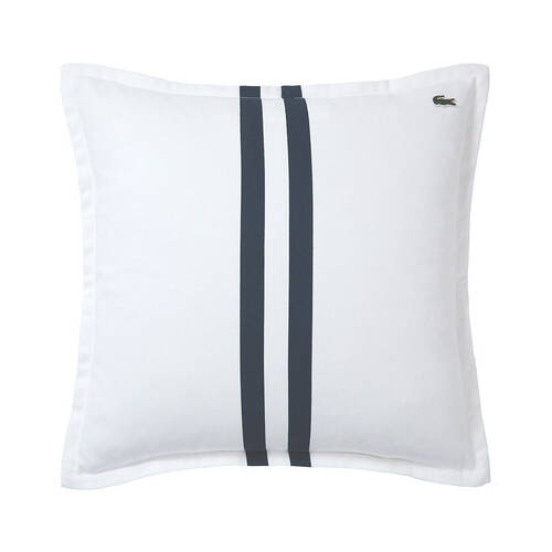 Lacoste LRUBAN Cushion Pillow Cover 45x45cm - Blanc