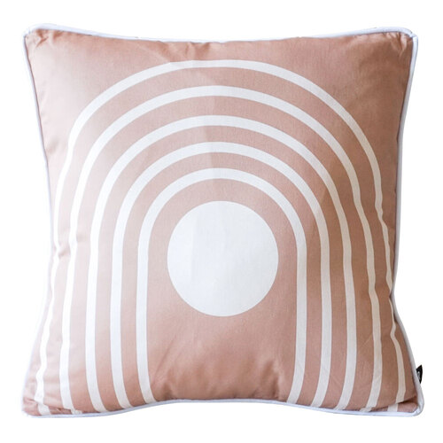 Rayell Indoor Square Cushion Modern Rainbow 45x45cm w/ Removable Cover