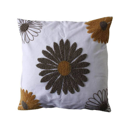 Darlin Tuft Flower Square Cushion Home Decor 450g Polyester filing 45cm