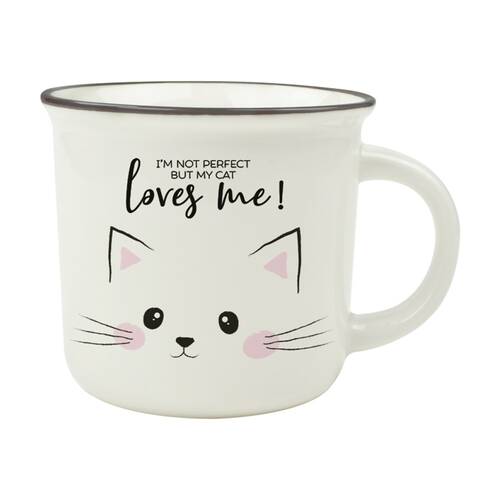 Legami Cup Puccino Bone China Mug Cat Printed Design 350ml Large Gift Idea