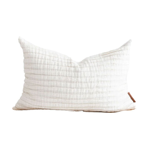 Huxford Grove The Airlie Cushion Rectangle 40x60cm - White