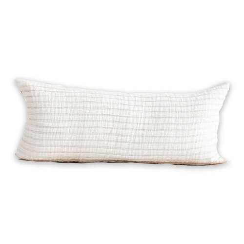 Huxford Grove The Airlie Cushion Rectangle 40x90cm - White