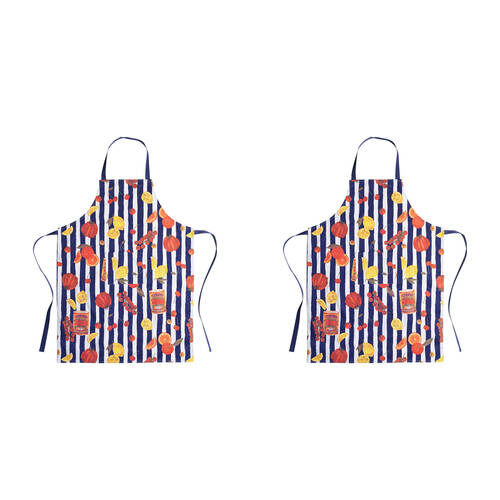 2PK Porto Valentina Cotton Apron Home Cooking/Baking Bib 20cm
