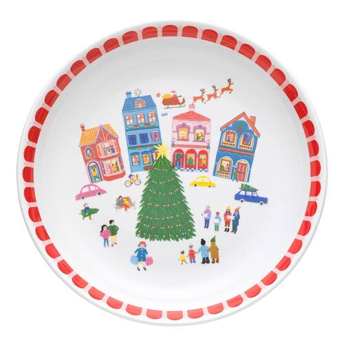 Porto Porcelain Night Before Serving Bowl 30cm Multi-Coloured