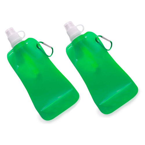 2x Doozie Aqua Power Water Bottle 450ml Green